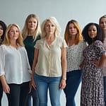 KI-generierte Gruppe von Frauen.